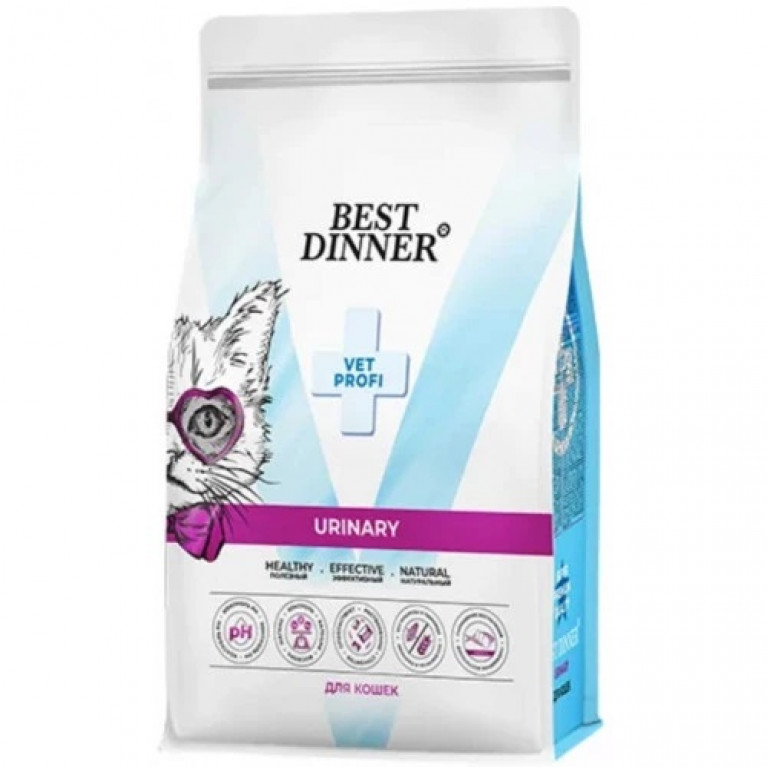 Best Dinner Vet Profi Urinary Сухой корм для кошек при струвитном уролитиазе с поддержанием здоровья мочевыводящих путей
